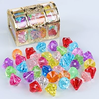 Детская игрушка, бриллиантовый пластиковый акриловый разноцветный кварц для принцессы, с драгоценным камнем
