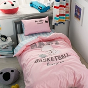 Cũi trẻ em ba lớp Một tấm bé bông mới áp dụng sáu lõi đầy đủ chứa bộ đồ giường mẫu giáo - Bộ đồ giường trẻ em