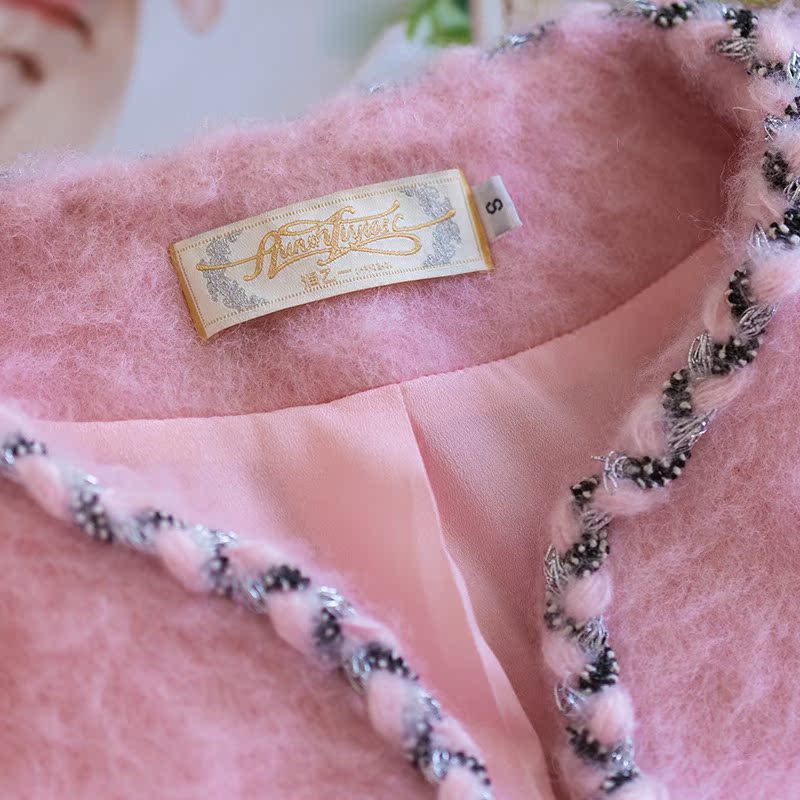 Run B a 2015 fall and winter clothes new women's winter small fragrant wind Slim Short wool coat woolen coat