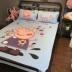 Cartoon hoạt hình điều xơ lyocell mat băng Ruanxi ba mảnh gấp giường 1,5m 1.8m rửa - Thảm mùa hè các loại chiếu trúc Thảm mùa hè