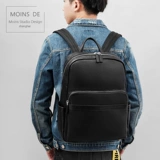 Кожаный школьный рюкзак для путешествий, ноутбук, из натуральной кожи, воловья кожа, в корейском стиле, бизнес-версия