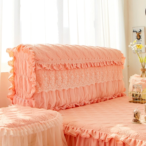 Прикроватный чай улун Да Хун Пао для кровати, пылезащитная крышка, розовая лента