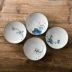 Shengshan đồ đá cốc chén gốm gốm Kung Fu bộ trà phụ kiện trà vẽ tay màu xanh và trắng đế lót ly cổ - Trà sứ