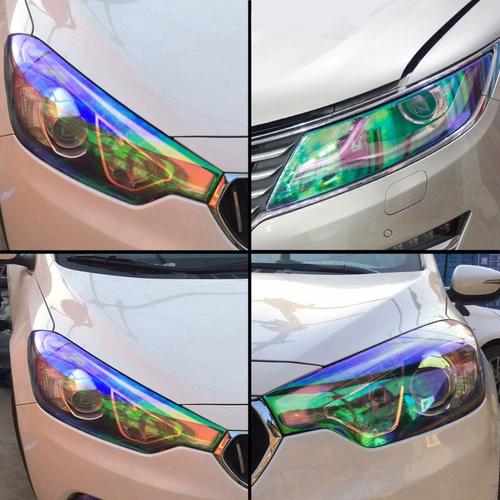 Призрачный цвет изменить автомобиль автомобиль автомобиль передняя фара защита пленки
