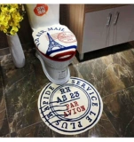 Туалет, подушка, мультяшный модный универсальный черный зимний комплект, 3 предмета, увеличенная толщина, европейский стиль