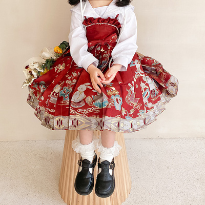 taobao agent Genuine small princess costume, children's dress teenage girl's, Birthday gift, Chinese style, Lolita style