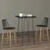 Đồ nội thất tối giản Bắc Âu Thời trang sáng tạo bàn cà phê thanh bàn in thanh phân sắt rèn rắn bàn gỗ ghế cao bàn - Giải trí / Bar / KTV
