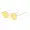 Phiên bản tiếng Hàn của thủy triều vuông vuông đa giác hộp nhỏ kính râm màu trong suốt màu vàng đại dương mảnh kính mát mặt nhỏ kính