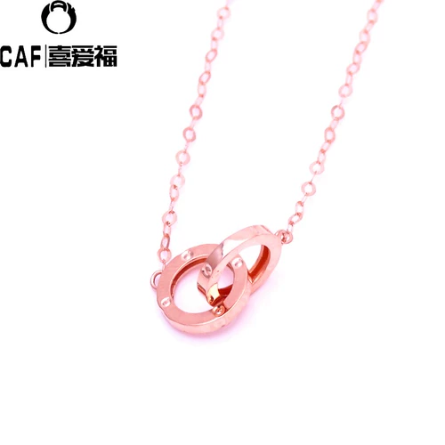 Золотая цепочка, гибкая подвеска, ожерелье, золото 14 карат, розовое золото, Россия, простой и элегантный дизайн