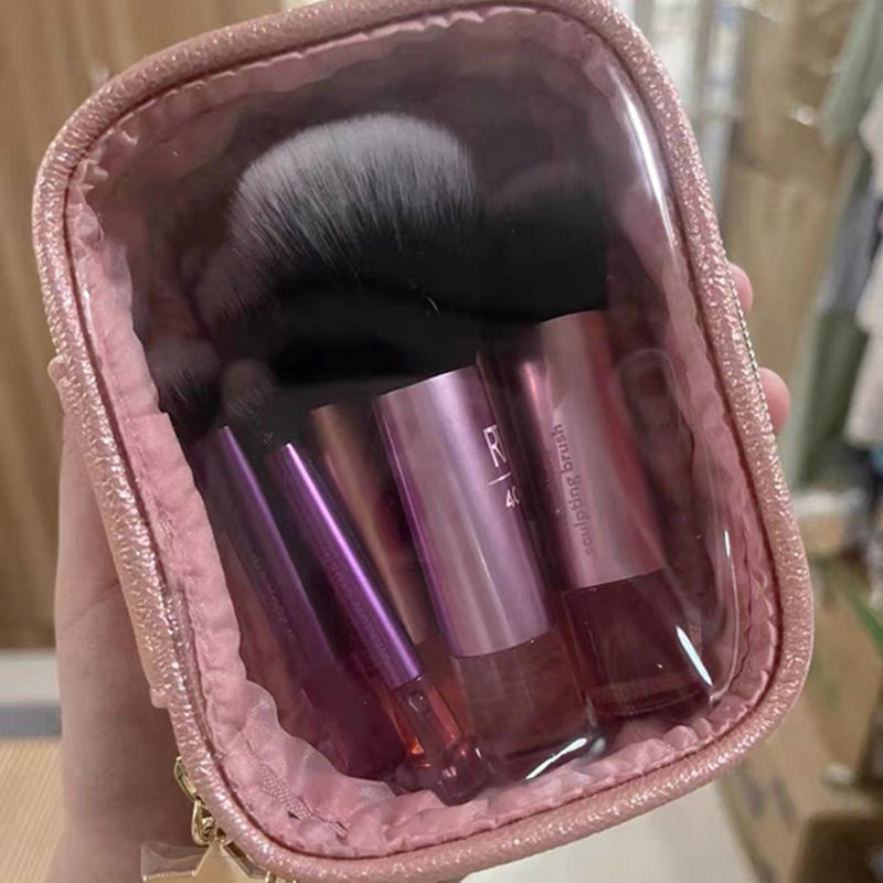 No refund, no change! New Estee Lauder Small Mini Cosmetic Brush Bag Mini Brush Bag Storage Bag Transparent Portable