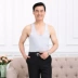 Hoa cúc thương hiệu nam cotton rào cản vest trung niên loose đáy đồ lót cũ áo mùa hè ngắn tay t-shirt Áo vest