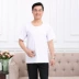 Hoa cúc thương hiệu nam cotton rào cản vest trung niên loose đáy đồ lót cũ áo mùa hè ngắn tay t-shirt do lot nu Áo vest