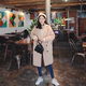 Áo khoác len dài 2016 cho nữ mùa thu đông mới Thời trang Hàn Quốc giản dị áo khoác cashmere dày - Áo Hàn Quốc áo dạ lông cừu nữ đẹp Áo Hàn Quốc