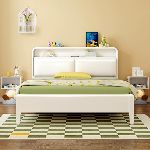 Детская кроватка для мальчиков из натурального дерева для принцессы, 1.5м