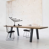 Loft Conference Table Long Table Table American Solid Wood Pustry Style Стол переговоров и стул Iron Art Work Desk Dest Murniture