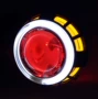 Qianjiang New King Kong QJ125 150-23 sửa đổi đèn pha Xenon đèn thiên thần mắt quỷ lắp ráp ống kính - Đèn HID xe máy đèn pha laser cho xe máy