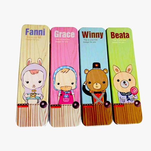 Пенал для школьников, детская жестяная коробка для детского сада, популярно в интернете