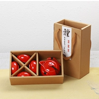 Подарочная коробка оснащена кастрюлем из 4 чашек китайского красного