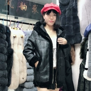 Bất lamb fur áo khoác cỏ nữ 2018 new fur one xe máy quần áo da slim slimming cashmere coat
