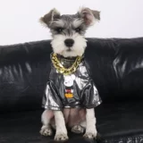 Собачья одежда Тонкая летняя одежда для кошачьей котенок антиборочный свитер маленькая собака Тедди Шнаузер Одежда