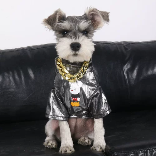 Собачья одежда Тонкая летняя одежда для кошачьей котенок антиборочный свитер маленькая собака Тедди Шнаузер Одежда