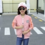 Áo khoác bé gái xuân hè 2018 phiên bản Hàn Quốc mới của quần áo thời trang trẻ em ngoại quốc áo khoác bóng chày hoang dã đồng phục lớn quan ao tre em