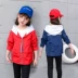 Cô gái mùa thu 2018 mới của Hàn Quốc phiên bản của mùa xuân và mùa thu trẻ em áo khoác cậu bé lớn bé gái quần áo trẻ em dài áo gió