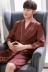 Hàn quốc phiên bản của Hàng Châu lụa phần mỏng đồ ngủ nam sexy ice silk robe áo choàng tắm mùa hè lụa khách sạn áo choàng tắm triều Night Robe