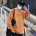 Áo len nam mùa đông xu hướng áo len rộng nửa cổ cao Phiên bản Hàn Quốc của dòng siêu lửa sang trọng gió đại học quần áo unisex Hàng dệt kim