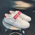 2018 mùa thu mới giày thấp nam phiên bản Hàn Quốc của xu hướng giày trắng thoáng khí Velcro giày sinh viên thời trang hoang dã giày thể thao chính hãng Giày thấp