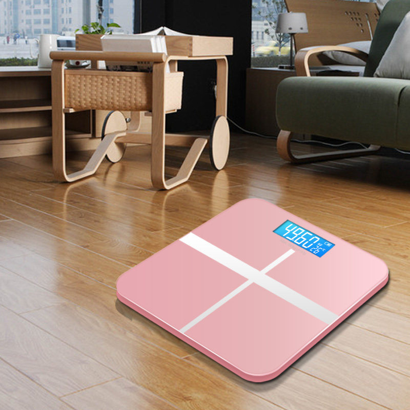 了得网男装_usb充电电子称体重秤成人健康减肥称重精准人体秤婴儿夜视