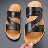 Летняя нескользящая износостойкая пляжная обувь для отдыха, дышащие слайдеры, тапочки, 2023