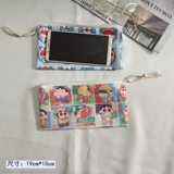 Мультяшная сумка для хранения, бумажные деньги, сумка-органайзер, бумажник, кошелек, шоппер с молнией, цепочка, мобильный телефон