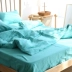 Bông gạc Nhật Bản bốn mảnh hai lớp sợi bông dày chăn quilt 2.0 m giường đôi cung cấp - Bộ đồ giường bốn mảnh chăn ra gối Bộ đồ giường bốn mảnh