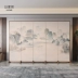 Phong cách Trung Quốc mới tùy chỉnh 
            vách ngăn phòng khách gấp di động cao cấp văn phòng khách sạn cao cấp trang trí phòng khách bằng gỗ rắn phong cảnh gấp màn hình