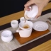 Trà lọc trà lọc trà bằng gốm lọc lưới làm bằng tay lưới lọc trà bằng gốm Bộ trà Kung Fu với bộ tách trà Trà sứ
