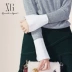 Xg nữ 2018 mùa đông phiên bản Hàn Quốc mới của chiếc áo len cổ tròn dài tay áo len mỏng, áo len lười gió - Vòng cổ áo len Vòng cổ áo len
