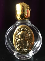 Древний золотой металлический резьба yongdi Помощь Дева Святая вода бутылка