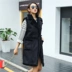 [Chống mùa khuyến mãi] vest nữ dài tay áo khoác sinh viên Hàn Quốc phiên bản của da lộn giả lông thú vest