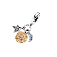 DJ716 Двухцветное солнце, луна и звезда Три в одном повесел