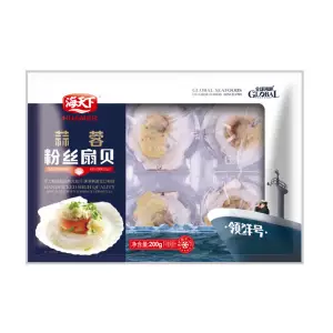 Морские гребешки Hai Tianxia с вермишелью (6 шт.) 200г/пакет