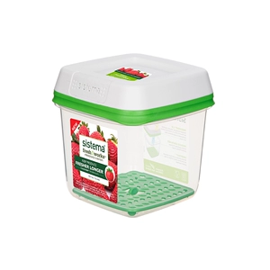 Коробка для хранения свежих продуктов Sistema FreshWorks Series средней площади 1,5 л, импортированная из Новой Зеландии