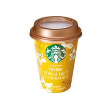 冷藏即饮咖啡 星巴克冷杯咖啡(法式香草味拿铁)250ml/杯 Starbucks