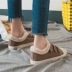 Giày cotton nữ mùa đông cộng với nhung hoang dã Sinh viên Hàn Quốc Velcro hai đôi giày cotton 2018 mới dày giày vải ấm Plimsolls