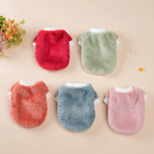 Домашняя одежда кошачья щенки котт кот плюшевые щенки, чтобы нести кикоби осень и зимняя теплая бархатная куртка