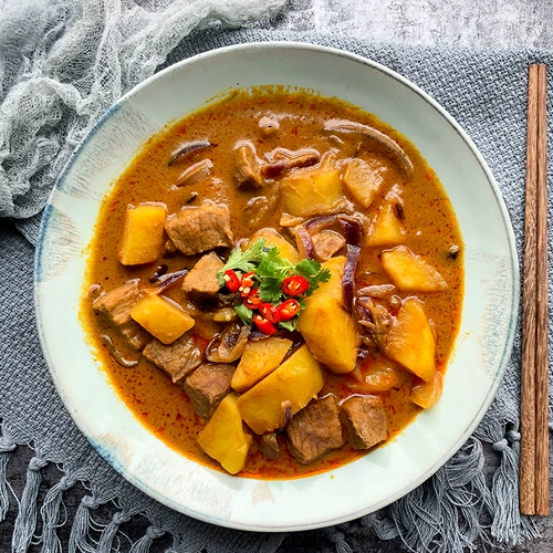 Lepu Thai Оригинальный импортный желтый карри тайский рыб карри, говядина, куриный соус бибимбап, кулинарная сумка слегка пряная