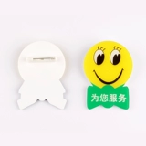 Акриловая улыбающаяся на лицевая карточка на заказ значков на заказ бренд -сотрудник.