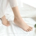 Vòng chân bạc nữ 925 sterling phiên bản Hàn Quốc của đơn giản mắt cá chân chuỗi vuông chải chuốt bạn gái sinh viên thiết kế thích hợp cá tính - Vòng chân Vòng chân