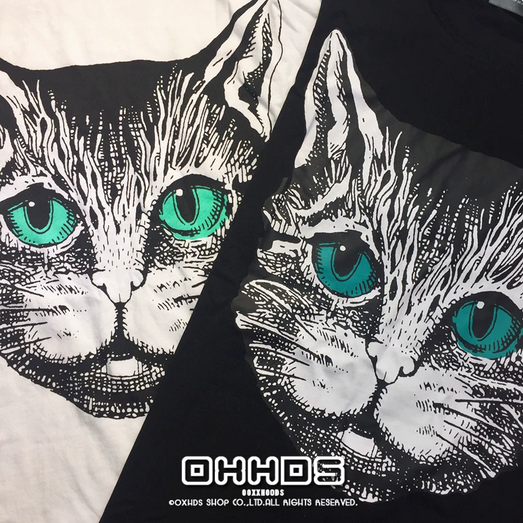 Короткая хлопковая футболка с коротким рукавом для студентов, оверсайз