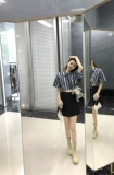 Ручка Noble Girl Independent Sweetheart Set BM короткий -наполосый дизайн рубашки наполовину юбки